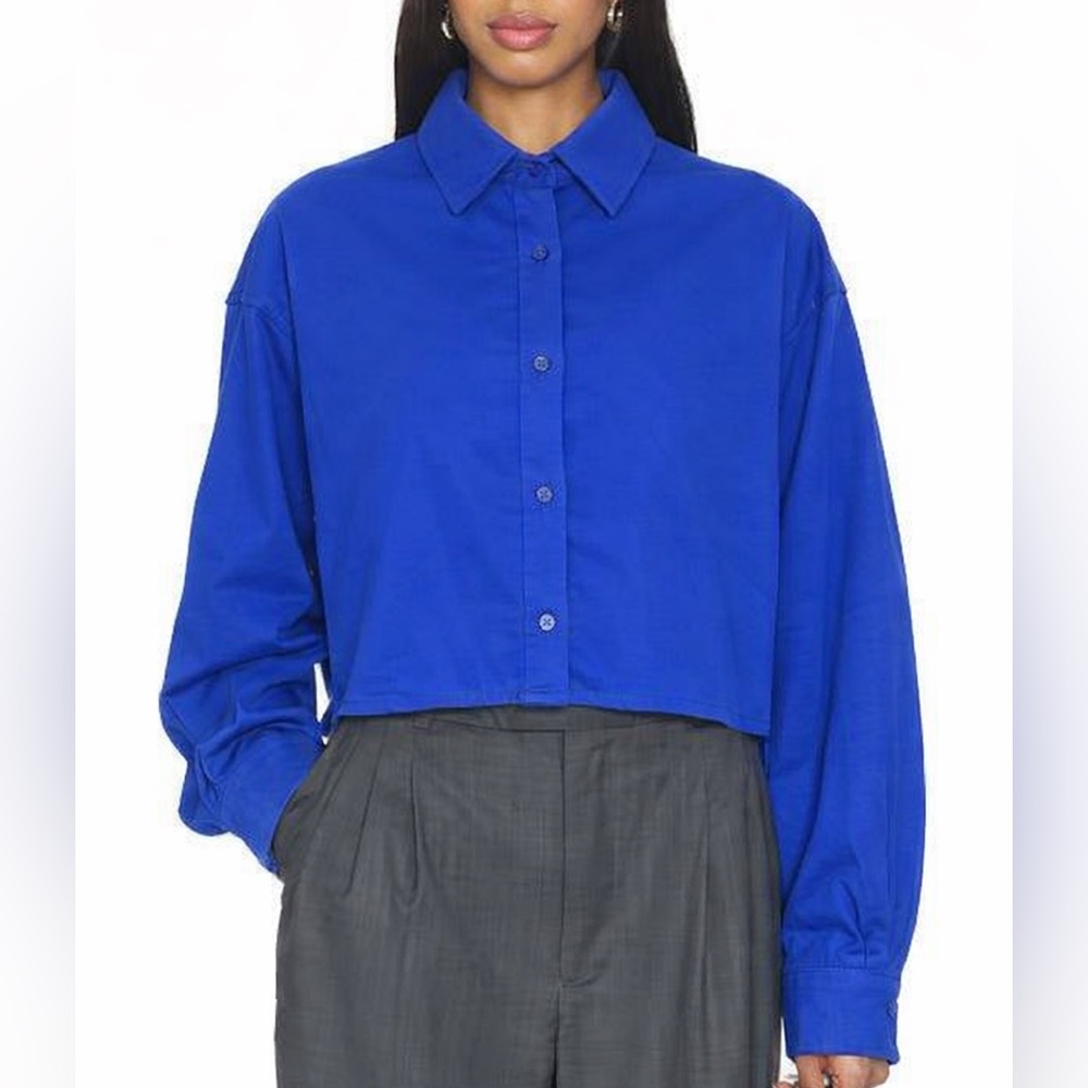 14. Kit & Ace Royal Blue Cotton Blend Button Down